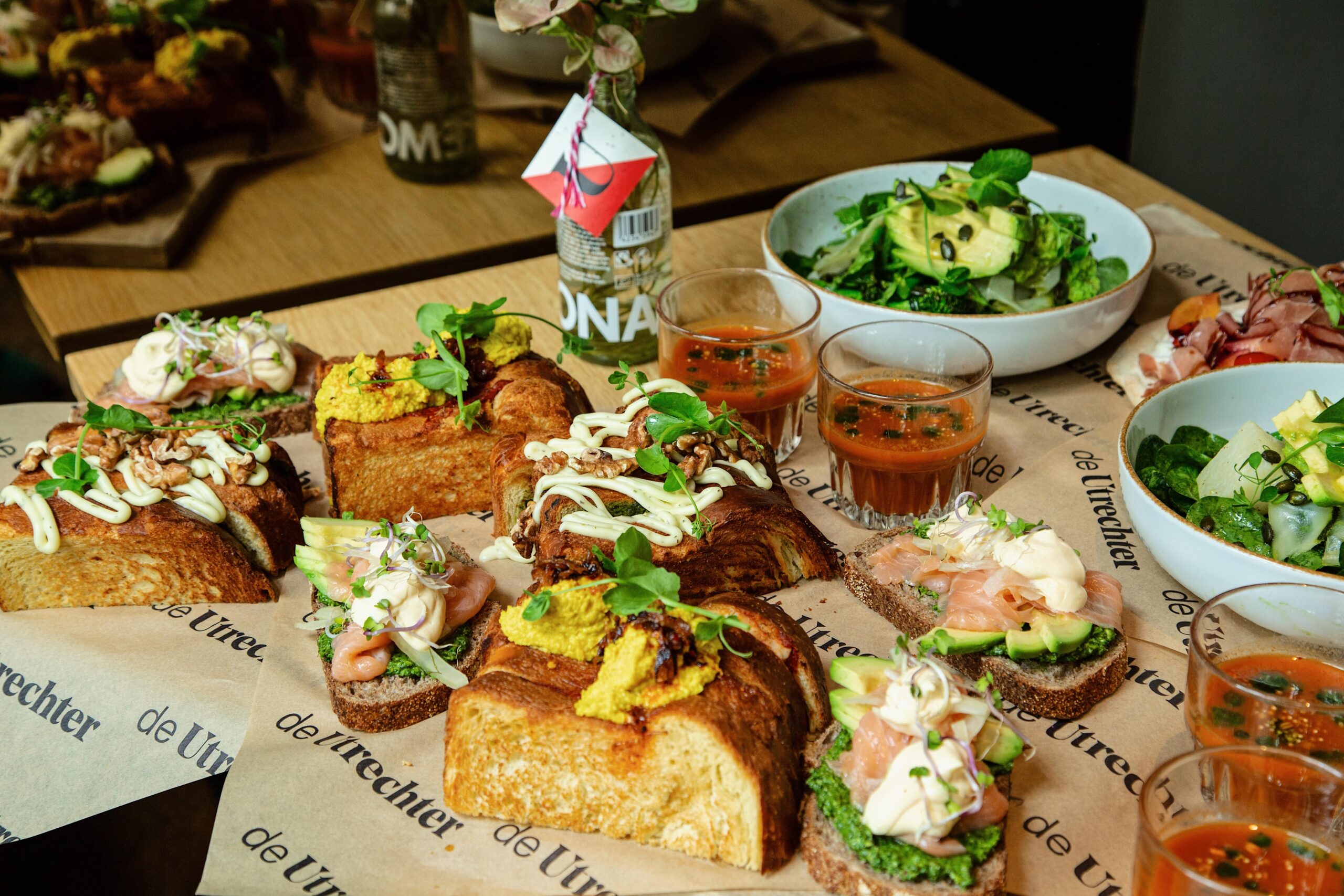 Familielunch in Utrecht, groepslunch, lunchplank, De Utrechter