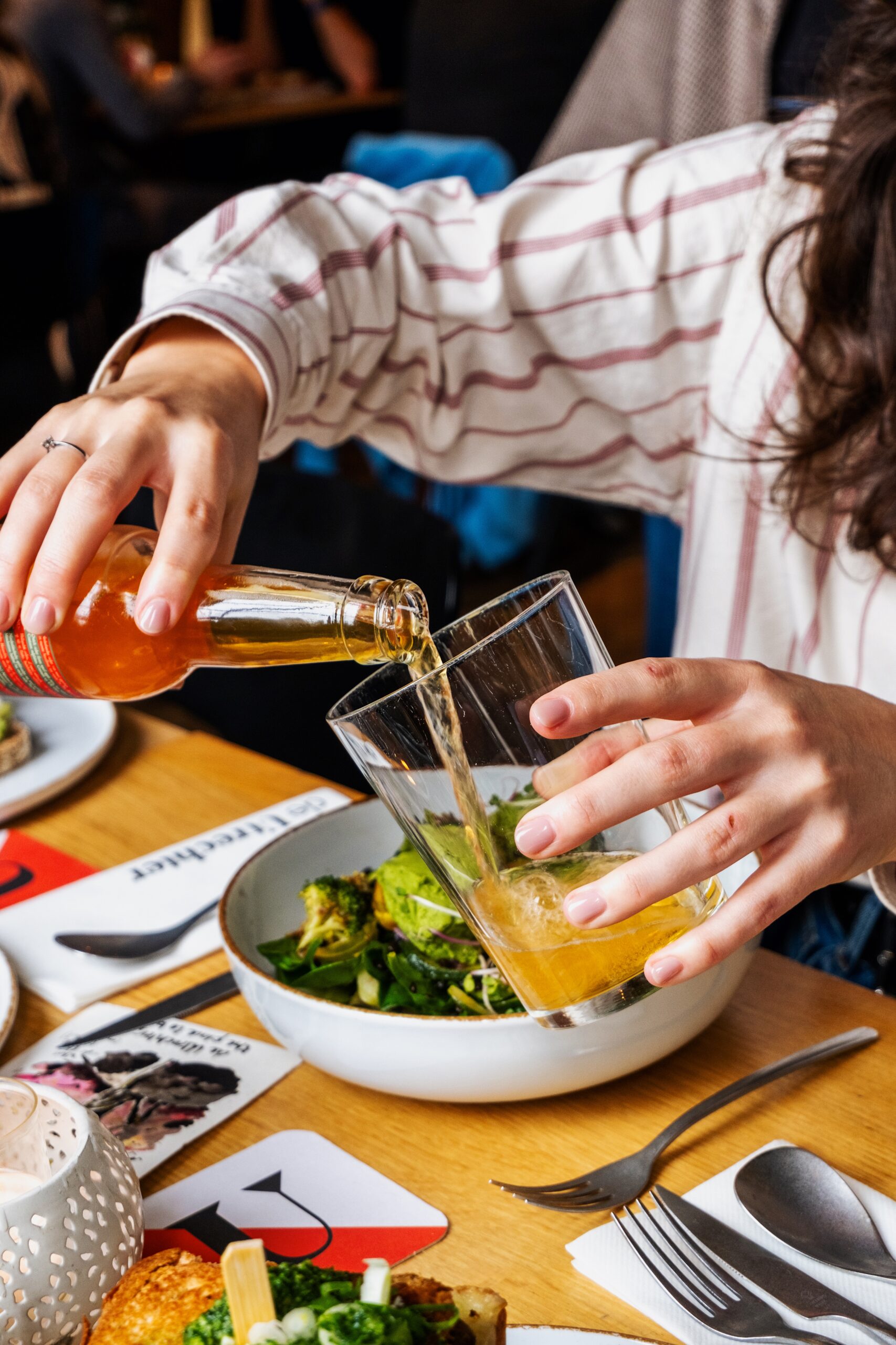 Kleurrijk lunchen bij De Utrechter met een biertje